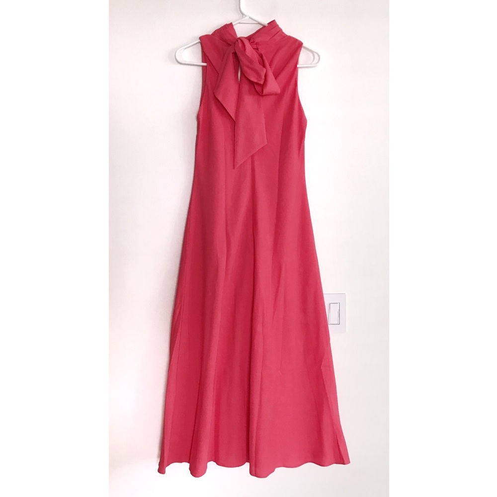 Ted Baker Eleanar Cowl Neck Sleeveless Midi Slip Dress in Coral Sz 6 NWT - Picture 8 of 9